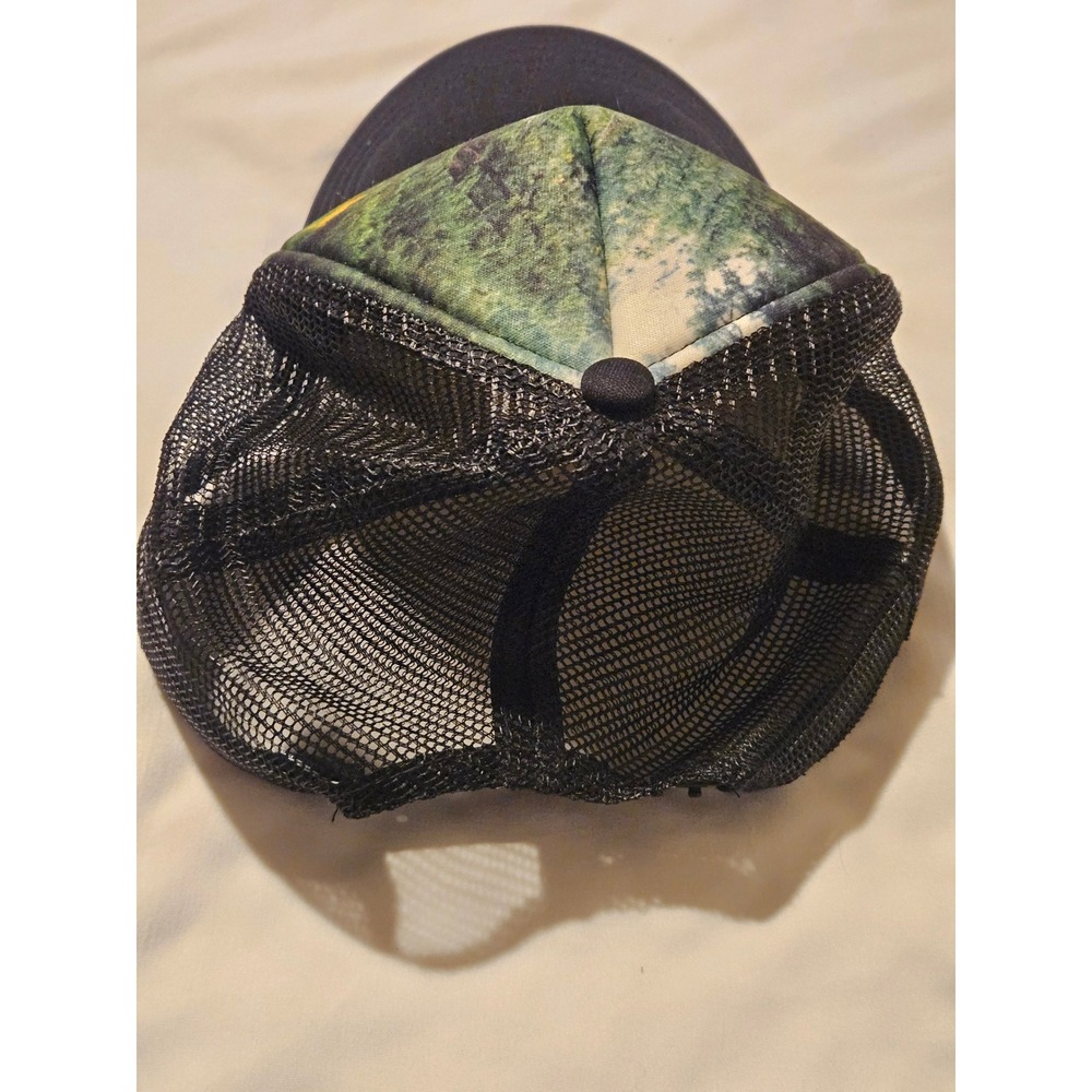 The North Face Nature Landscape Graphic Trucker Hat Black Snapback Baseball Cap - Picture 6 of 7